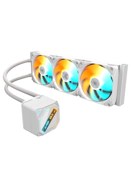 GIGABYTE GAMING 360 ICE Raffreddamento Liquido per CPU - 3x120 mm Ventole ARGB, Meccanismo di bloccaggio a scorrimento,