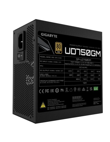 GIGABYTE GP-UD750GM alimentatore per computer 750 W 20+4 pin ATX ATX Nero