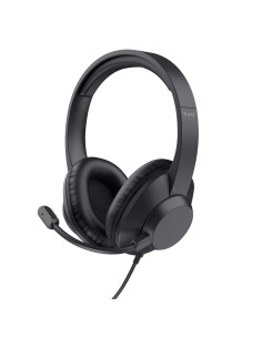 Trust Ayda Max USB Auricolare Cablato A Padiglione Ufficio USB Type-C   USB Type-A Nero
