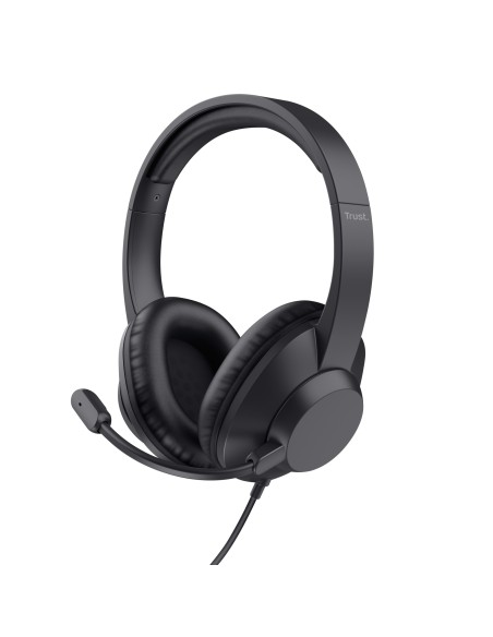 Trust Ayda Max USB Auricolare Cablato A Padiglione Ufficio USB Type-C   USB Type-A Nero