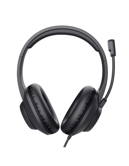 Trust Ayda Max USB Auricolare Cablato A Padiglione Ufficio USB Type-C   USB Type-A Nero