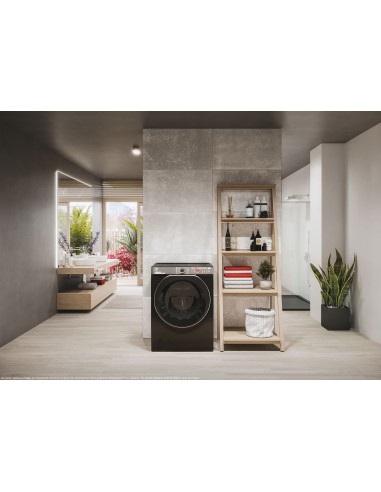 Hoover H-WASH 550 H5WPB 68AMBCB8-S lavatrice Caricamento frontale 8 kg 1600 Giri min Nero