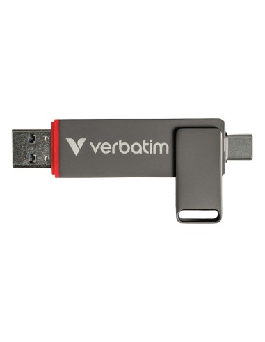Verbatim Dual QuickStick unità flash USB 128 GB USB Type-A   USB Type-C 3.2 Gen 1 (3.1 Gen 1) Grigio