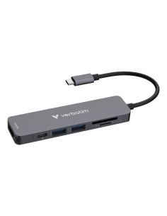 Verbatim 32156 hub di interfaccia USB 3.2 Gen 1 (3.1 Gen 1) Type-C 5000 Mbit s Grigio