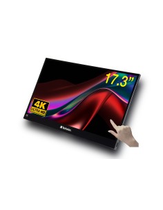 Verbatim 32239 Monitor PC 43,9 cm (17.3") 3840 x 2160 Pixel 4K Ultra HD LCD Touch screen Nero