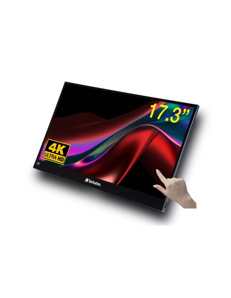 Verbatim 32239 Monitor PC 43,9 cm (17.3") 3840 x 2160 Pixel 4K Ultra HD LCD Touch screen Nero