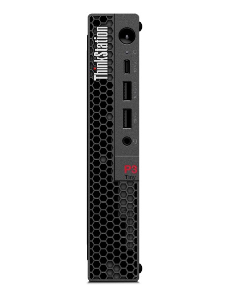 Lenovo ThinkStation P3 Tiny Intel® Core™ i7 i7-14700T 32 GB DDR5-SDRAM 1 TB SSD NVIDIA RTX A400 Windows 11 Pro Mini PC Nero