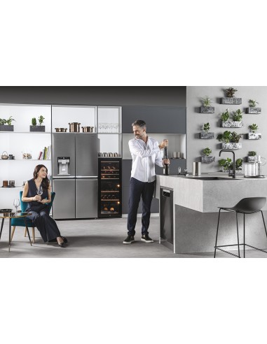 Haier Wine Bank 50 Serie 7 HWS77GDAU1 Cantinetta vino con compressore Libera installazione Nero 77 bottiglia bottiglie