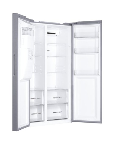 Haier SBS 90 Serie 3 HSOGPIF9183 frigorifero side-by-side Libera installazione 515 L F Argento