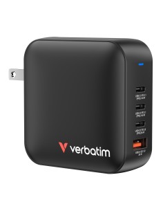 Verbatim Mini GaN Charger 165W Universale Nero AC Ricarica rapida Interno