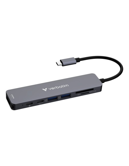 Verbatim 32158 hub di interfaccia USB 3.2 Gen 1 (3.1 Gen 1) Type-C 5000 Mbit s Grigio