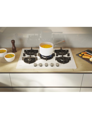 Candy Moderna CVG74WTW Bianco Da incasso 74.5 cm Gas 5 Fornello(i)