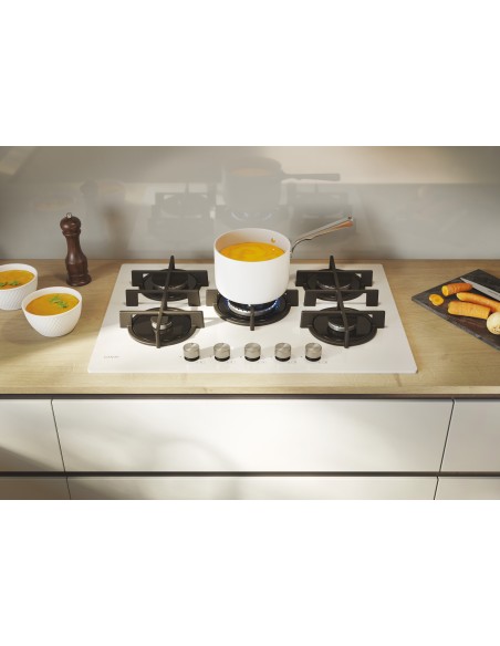 Candy Moderna CVG74WTW Bianco Da incasso 74.5 cm Gas 5 Fornello(i)