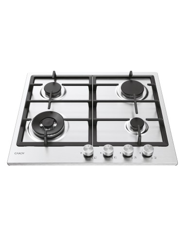 Candy Moderna CHG6BF4WTX Acciaio inox Da incasso 60 cm Gas 4 Fornello(i)