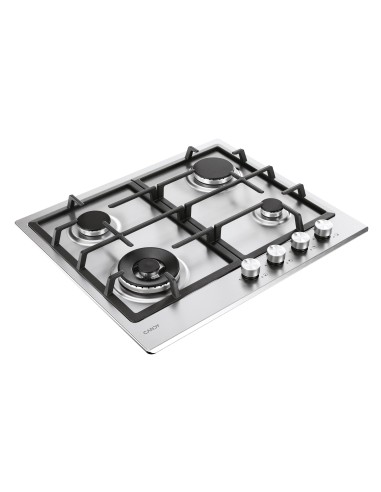 Candy Moderna CHG6BF4WTX Acciaio inox Da incasso 60 cm Gas 4 Fornello(i)