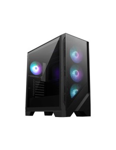 MSI MAG FORGE 321R AIRFLOW computer case Midi Tower Nero, Trasparente