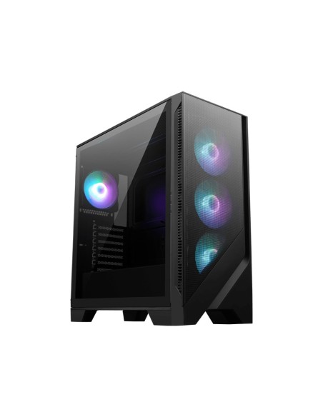 MSI MAG FORGE 321R AIRFLOW computer case Midi Tower Nero, Trasparente