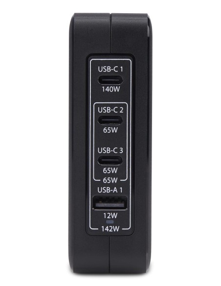 StarTech.com Caricatore USB-C da parete da 140W, 3x USB-C 1x USB-A, adattatore di alimentazione internazionale PD 3.1 GaN per