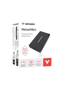 Verbatim 32030 unità esterna a stato solido 512 GB USB tipo-C USB 3.2 Gen 2x2 Grigio 2
