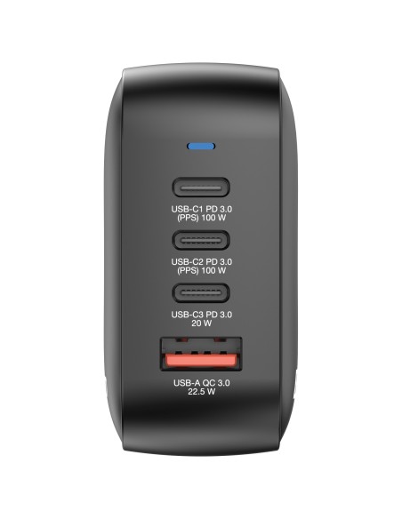 Verbatim Mini GaN Charger 100W Universale Nero AC Ricarica rapida Interno