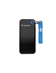 Verbatim Pocket SSD 1 TB USB tipo-C 3.2 Gen 2 (3.1 Gen 2) Nero, Blu