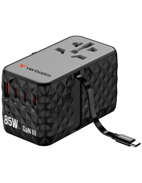 Verbatim CNT-02 Universale Nero AC Ricarica rapida Interno