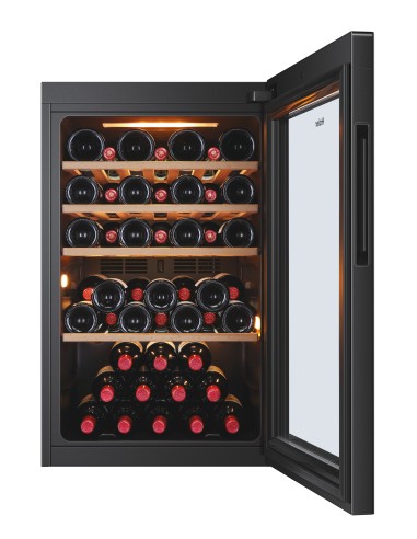 Haier Wine Bank 50 Serie 5 HWS49GA Cantinetta vino con compressore Libera installazione Nero 49 bottiglia bottiglie