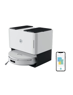 Hoover HG770HU 011 Aspirapolvere Lavapavimenti, Base Autosvuotante Bianco