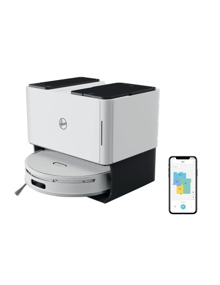 Hoover HG770HU 011 Aspirapolvere Lavapavimenti, Base Autosvuotante Bianco