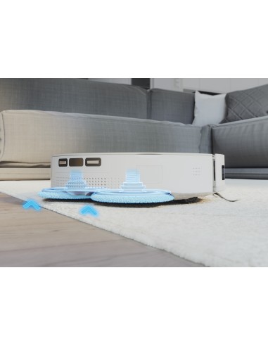 Hoover HG770HU 011 Aspirapolvere Lavapavimenti, Base Autosvuotante Bianco