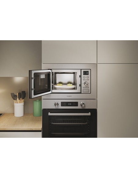Candy CA20FMW7NG Acciaio inox Solo microonde Da incasso 20 L 800 W