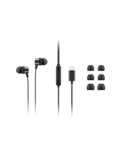 Lenovo 4XD1J77351 cuffia e auricolare Cablato In-ear Ufficio USB tipo-C Nero