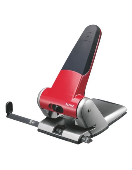 Leitz Heavy Duty Hole Punch 5180 perforatore e accessori 65 fogli Rosso