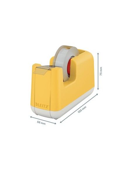 Leitz 53670019 dispenser nastro adesivo Acrilonitrile butadiene stirene (ABS) Giallo