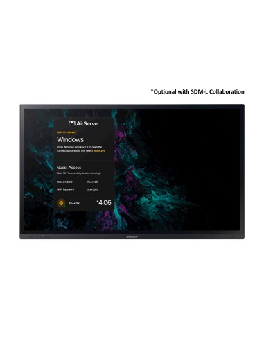 Sharp PN-LA652 Pannello piatto interattivo 165,1 cm (65") LCD 450 cd m² 4K Ultra HD Nero Touch screen