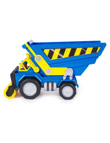 Rubble & Crew , Veicolo da cantiere Deluxe di Wheeler, camion ribaltabile con luci, suoni e personaggio, giocattoli per bambini