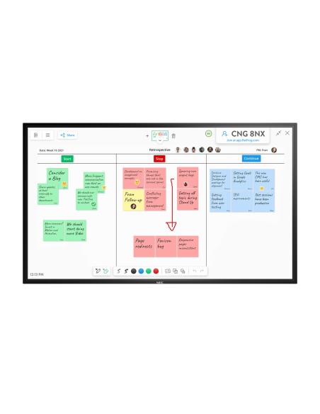 NEC MultiSync M861 IGB Pannello piatto per segnaletica digitale 2,18 m (86") LCD 500 cd m² 4K Ultra HD Nero Touch screen 24 7