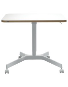 Leitz 65360001 piano di scrivania per computer Forma quadrata Alluminio Bianco
