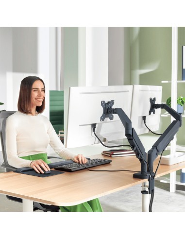 Leitz 65370089 Supporti a parete per TV 81,3 cm (32") Scrivania Grigio