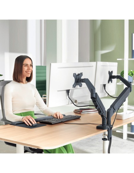 Leitz 65370089 Supporti a parete per TV 81,3 cm (32") Scrivania Grigio