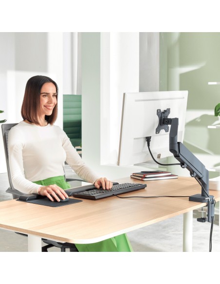 Leitz 64890089 Supporti a parete per TV 81,3 cm (32") Scrivania Grigio