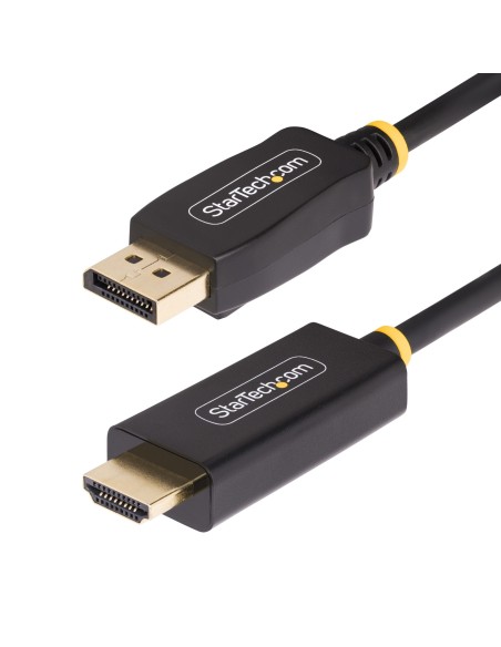 StarTech.com Cavo da DisplayPort a HDMI da 2m, 4K 60 Hz con HDR, Adattatore da DisplayPort a HDMI 2.0b, Convertitore video