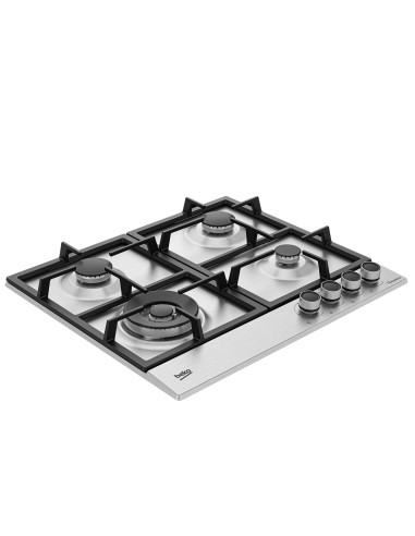 Beko HIAW64225SXE Acciaio inox Da incasso 60 cm Gas 4 Fornello(i)