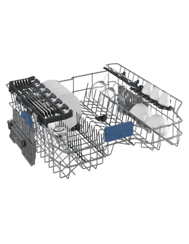 Beko b300 Lavastoviglie 60cm semi-integrata con cruscotto Inox, Classe D, 45 dBA