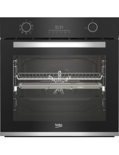 Beko b300 Forno Multifunzione BBIMA13302BMPE Pirolitico con AirFry, , 9 Funzioni, A+, Cristallo Nero e Inox