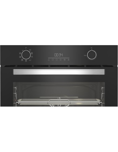 Beko b300 Forno Multifunzione BBIMA13302BMPE Pirolitico con AirFry, , 9 Funzioni, A+, Cristallo Nero e Inox