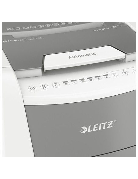 Leitz 80150000 distruggi documenti Triturazione incrociata 22 cm Grigio, Bianco
