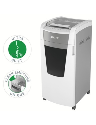 Leitz 80180000 distruggi documenti Taglio a frammenti 22,3 cm Grigio, Bianco