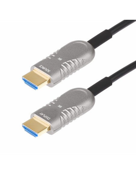 StarTech.com Cavo Ottico HDMI 2.1 Ibrido Attivo (AOC) da 15,2m, CMP, Classe Plenum, Cavo in fibra ottica 8K Ultra High Speed