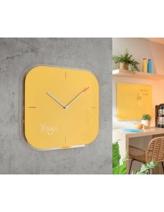 Leitz 90170019 orologio da parete e da tavolo Orologio al quarzo Quadrato Giallo 2